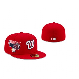 Nationals City Patch Red 59Fifty Fitted Cap