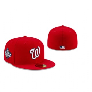 Nationals Red Cooperstown Collection 2019 World Series 59FIFTY Paisley Underbill Hat