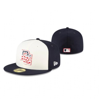 Nationals White Navy Cooperstown Collection Hat