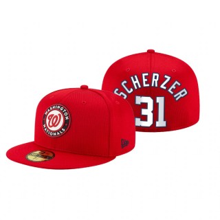 Nationals Max Scherzer Red 2021 Clubhouse Hat