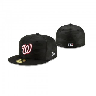 Nationals Midnight Camo Black 59FIFTY Fitted Hat