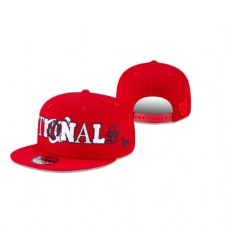 Washington Nationals Red Mixed Font 9Fifty Snapback Hat