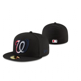 Nationals Black Ombre 59FIFTY Fitted Hat
