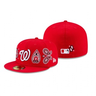 Nationals Red Paisley Elements Hat