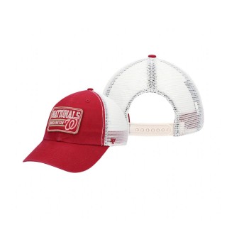 Nationals Off Ramp Clean Up Trucker Adjustable Red Natural Hat