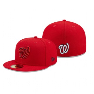 Nationals Red Scored 59FIFTY Fitted Hat