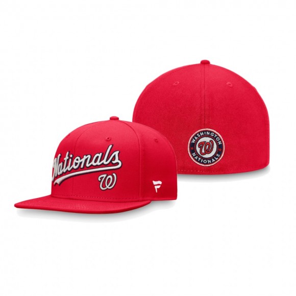 Washington Nationals Red Team Core Fitted Hat
