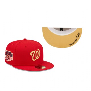 Washington Nationals Red Thank You Jackie 2.0 59FIFTY Fitted Hat