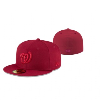Nationals Tonal Cardinal 59FIFTY Fitted Cap
