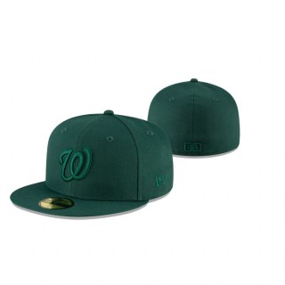 Nationals Dark Green Tonal 59FIFTY Fitted Hat