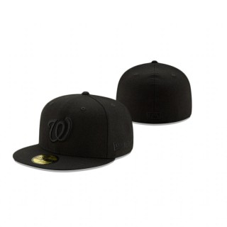 Nationals Black Wool 59Fifty Fitted Hat