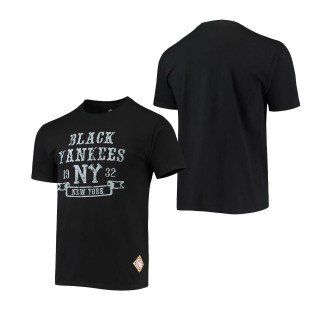 New York Black Yankees Stitches Negro League Wordmark T-Shirt Black