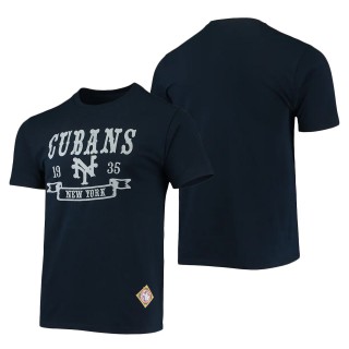 Men's New York Cubans Stitches Navy Negro League Wordmark T-Shirt