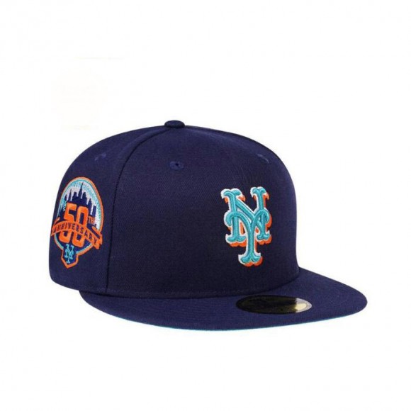 New York Mets 50th Anniversary Color Flip 59FIFTY Fitted Hat