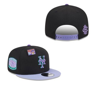 New York Mets Black Purple Grape Big League Chew Flavor Pack 9FIFTY Snapback Hat