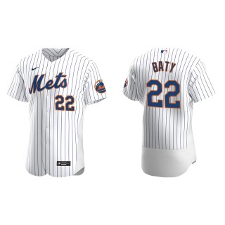 Men's New York Mets Brett Baty White Authentic Home Jersey
