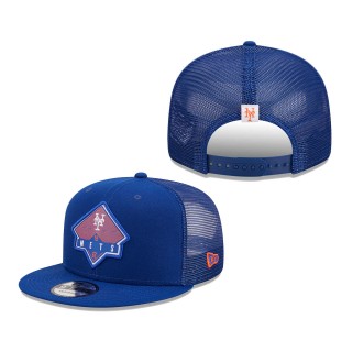 New York Mets Camper Trucker Snapback Hat Royal