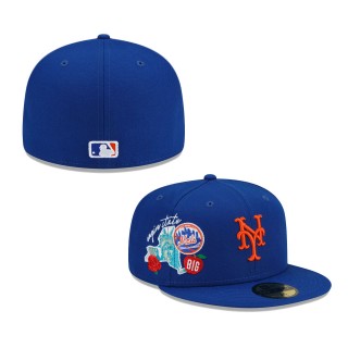 New York Mets City Cluster 59FIFTY Fitted Hat Royal