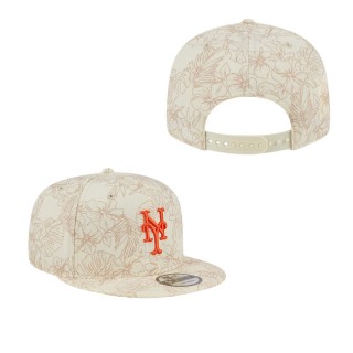 New York Mets Cream Spring Training Leaf 9FIFTY Snapback Hat