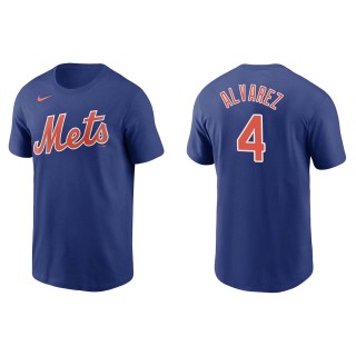 New York Mets Francisco Alvarez Royal Name Number T-Shirt