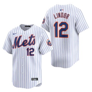 New York Mets Francisco Lindor White Home Limited Player Jersey