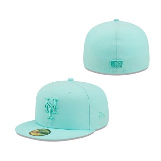 New York Mets Icon Color Pack 59FIFTY Fitted Hat Turquoise