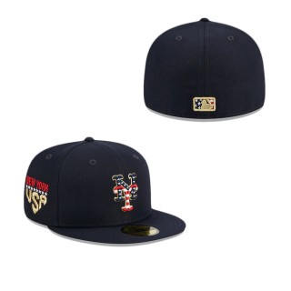 New York Mets Independence Day Fitted Hat