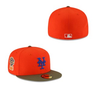 New York Mets Just Caps Dark Forest Visor Fitted Hat