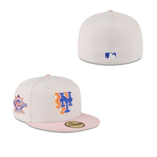 New York Mets Just Caps Stone Pink 59FIFTY Fitted Cap