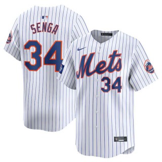 New York Mets Kodai Senga White 2024 MLB World Tour London Series Home Limited Player Jersey