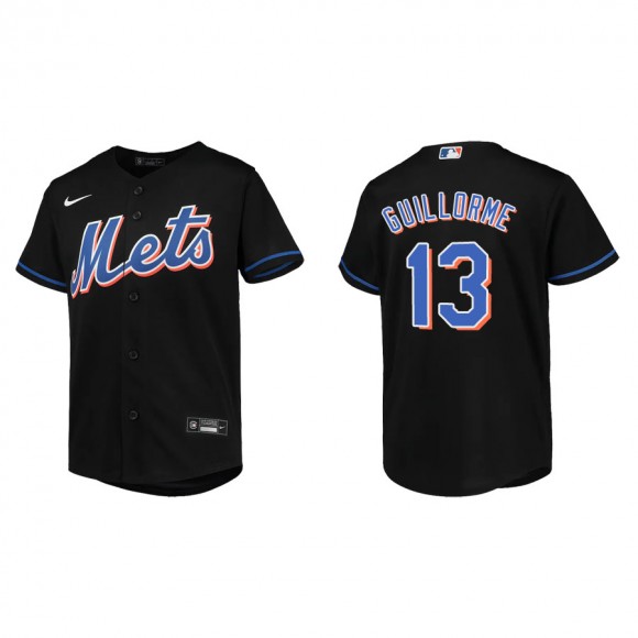Youth Mets Luis Guillorme Black Jersey