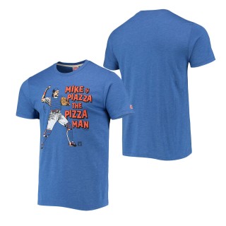 New York Mets Mike Piazza Homage Royal Cooperstown Collection Tri-Blend Icons T-Shirt