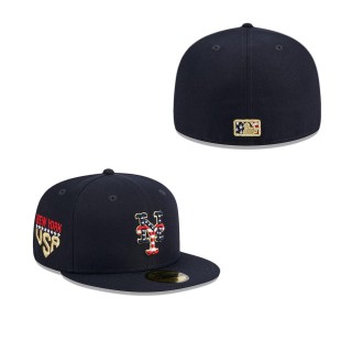 New York Mets Navy 2023 Fourth of July 59FIFTY Fitted Hat