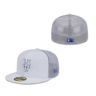 New York Mets 2022 Batting Practice 59FIFTY Fitted Hat White