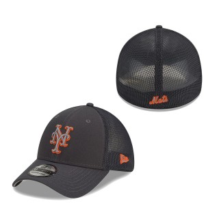 New York Mets 2022 Batting Practice 39THIRTY Flex Hat Graphite