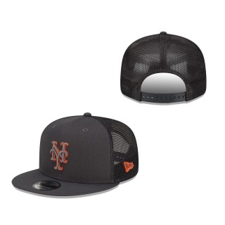 New York Mets 2022 Batting Practice 9FIFTY Snapback Adjustable Hat Graphite