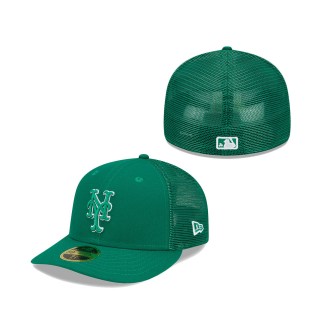 New York Mets 2022 St. Patrick's Day On-Field Low Profile 59FIFTY Fitted Hat Green