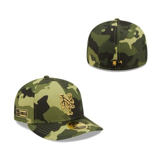 New York Mets New Era Camo 2022 Armed Forces Day Low Profile 59FIFTY Hat