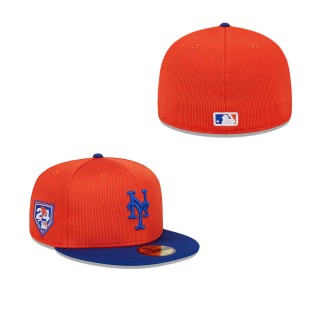 New York Mets Orange Royal 2024 Spring Training 59FIFTY Fitted Hat