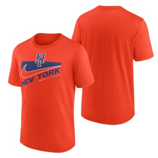 New York Mets Nike Orange Swoosh Town Performance T-Shirt