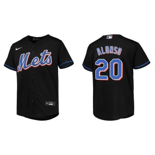 Youth Mets Pete Alonso Black Jersey