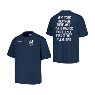 New York Mets PLEASURES Navy Precision T-Shirt