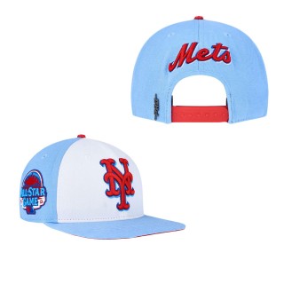 New York Mets Pro Standard Blue Raspberry Ice Cream Drip Snapback Hat White Light Blue