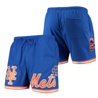 New York Mets Pro Standard Royal Logo Mesh Shorts