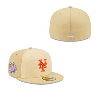 New York Mets Raffia Front Fitted Hat
