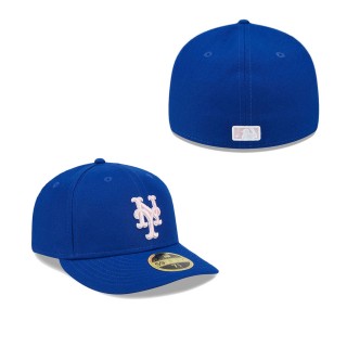 New York Mets Royal 2024 Mother's Day Low Profile 59FIFTY Fitted Hat