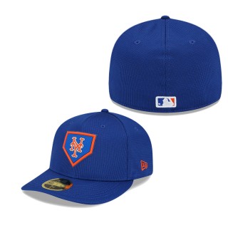 Men's New York Mets Royal 2022 Clubhouse Alternate Logo Low Profile 59FIFTY Fitted Hat