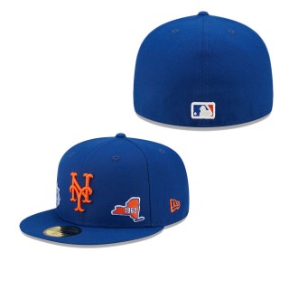 Men's New York Mets Royal Identity 59FIFTY Fitted Hat