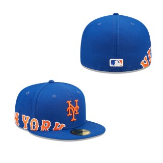 Men's New York Mets Royal Sidesplit 59FIFTY Fitted Hat