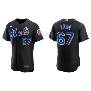 Men's New York Mets Seth Lugo Black Authentic Alternate Jersey